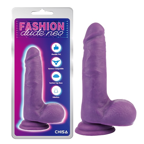 7'' Dual Density Cock Dildo Vijolična